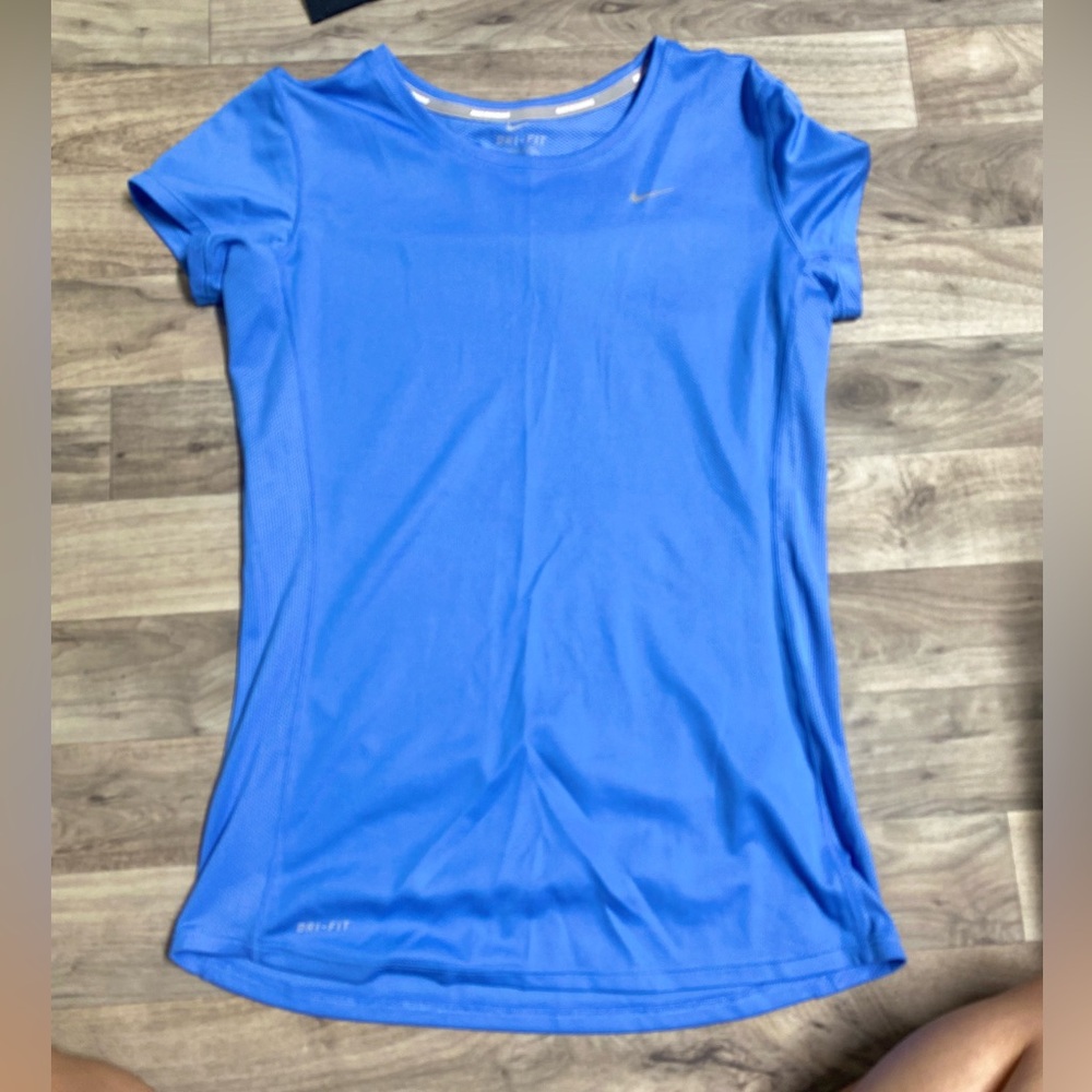 Blue Nike Dry Fit Jersey Tee